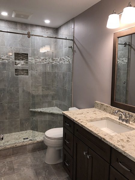 Gorgeous new downstairs bathroom renovation