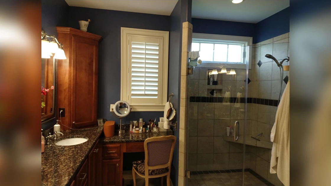 Kitchen cabinets and sink